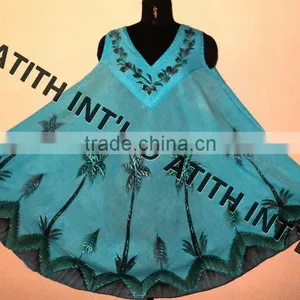 RAYON TIE DIE UMBRELLA DRESS thumbnail-1