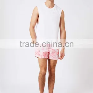 MGOO High Quality Custom Above Knee Custom Print Low MOQ Beachshorts Your Own Logos And Tags 100% Polyester Mens Shorts thumbnail-3