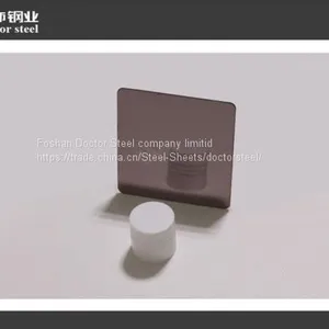 1mm Thickness Super Bronze Color Mirror Stainless Steel Plate thumbnail-2
