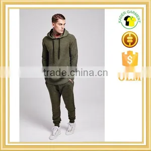Hot Sale Khaki Tracksuit Popular Flannel Tracksuit Pullover Sweatsuit thumbnail-1