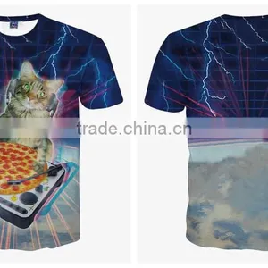 Ebay Hot Sale 3D Animal Printed T Shirts for Men Flash-cat Printed 3D T-Shirts Short Sleeve thumbnail-5