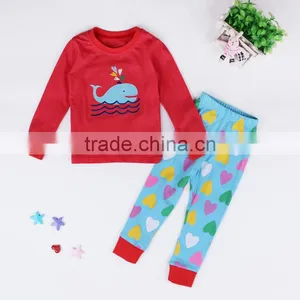 S15532A Baby Clothing Set Hot Sell Pajamas Kids Lantern Fish Design Pyjamas Children's Sleepwear thumbnail-2