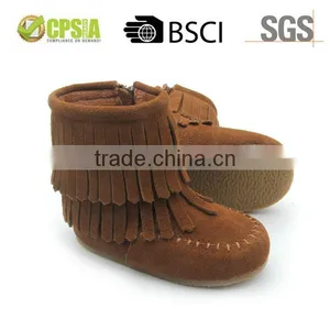 Wholesale Winter Hard Sole Moccasins Kids Boots thumbnail-1