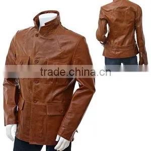 High Quality Mens Leather Coat thumbnail-1