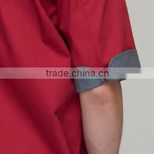 Juqian New Fashion Man Chef's Short Sleeve Jacket Restaurant & Hotel Kitchen Chef Uniform Colors thumbnail-3