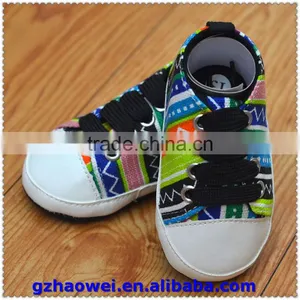 Colorful Stripe Printed Baby Girl's Sportschuhe thumbnail-4
