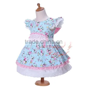 Spanish Flower Girl Dress Kids Party Wear Frocks thumbnail-2