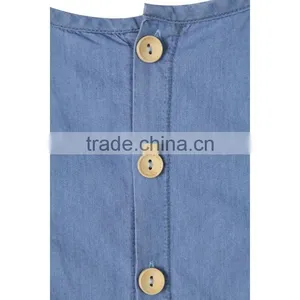 New Design Children's Skirt , Classic Round Neck Pure Light Blue Child Dress thumbnail-6