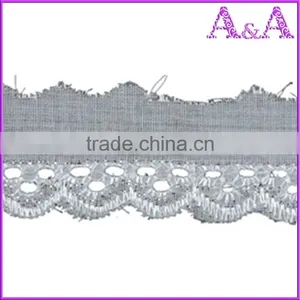 3 INCH T/C Lace Embroidery Trim,AFRICAN LACE thumbnail-1