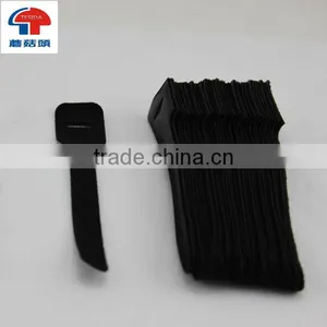 Hot Sale Adjustable Black Reusable Custom Logo Printed Hook and Loop Cable Tie thumbnail-2