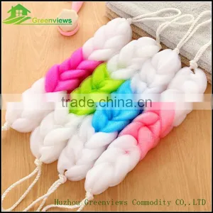 Wholesale Net Mesh Bath Sponge Long Shower Puff Body Back Scrubber Sponge Cleaning thumbnail-5