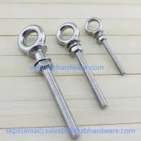 Made in China Stainless Steel Long Thread Eye Bolt thumbnail-1