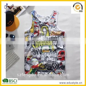 OEM/ODM Service Offer Sublimated Printing Men's Tank Top/running Singlet thumbnail-5