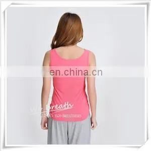 Lace Trim Square Neck Tank Top Bamboo Fiber Ladies Sleeveless Vest thumbnail-4