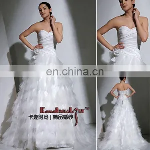 EB265 Beauty Tulle Lace Classic Wedding Dress Sweetheart Corset Bridal Dress thumbnail-1