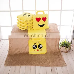 Square Type Plush Emoji Pillow Summer Quilt Plus Sofa Cushion thumbnail-1
