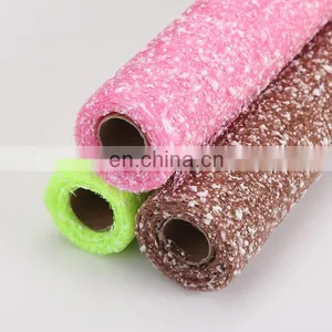 2015 Hot Sale Wedding Decoration Various Design Droping White Foam Mesh Fabric thumbnail-3