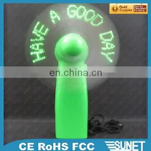 Personalized Programmable Shining Message Led Mini Fan Manual thumbnail-1
