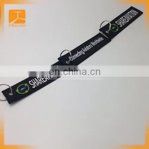 Embroidery Keychain Key Tag Key Fob Custom Embroidery Fabric Keychain thumbnail-2