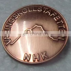 Sand Blasting Custom Challenge Coins Plated Gold/antique Cooper/antique Silver thumbnail-3