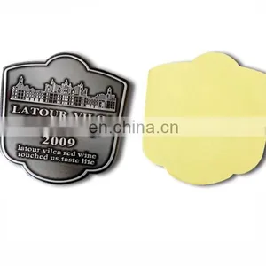 Tin Adhesive Wine Label Red Wine Bottle Metal Sticker Label thumbnail-6
