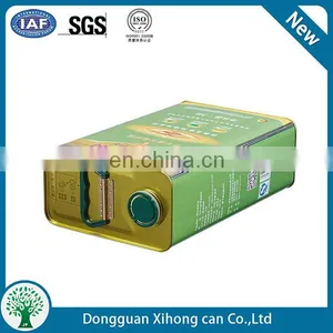 3L Oil Can Olive Oil Tins Square Camellia Oil Cans With Plastic Lids thumbnail-5
