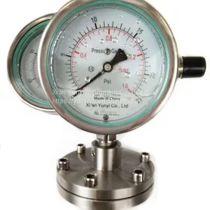 Diaphragm Manometer Oil Filled Pressure Gauge thumbnail-2