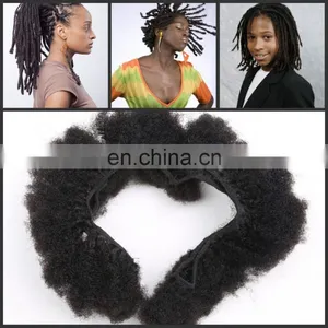 Brazilian Virgin Human Hair Afro Kinky Curly Hair Weave/Soft Human Afro Weave For South Africa Men thumbnail-2