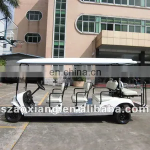 8 Seater Electric Airport Shuttle Bus 48v 4400w Motor and 25km/h Speed thumbnail-1
