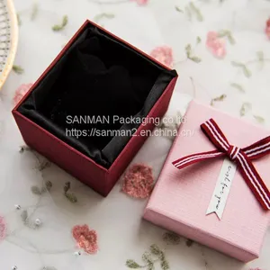 Recycled Jewellery Gift Decoration Flat Packaging Gift Box thumbnail-3