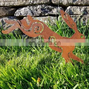 Custom Made Corten Steel Animal Rabbit Model thumbnail-2
