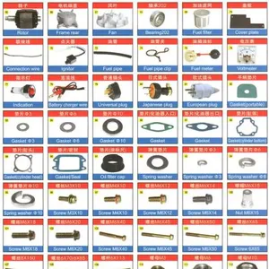 High Quality ET950 ET650 Generator Carburetor Piston Recoil Ignition Coil Spare Parts thumbnail-2