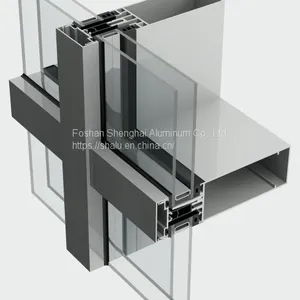 Aluminum Profile for Curtain Wall Insulation Board Accessories Aluminum Window Frames thumbnail-1