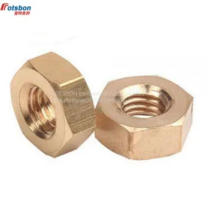 M1-M33 Brass Hex Nut Hexagon Nuts Ecrou Tuercas Metric Thread Suit Screw Caps for Bolts Tuerca Cejilla Moeren DIN934 thumbnail-1