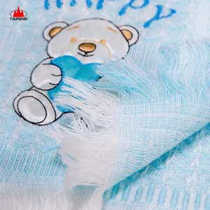Blanket Baby First Born Carrying Carpet Home Shawl Blanket Gauze Organic Muslin Fabric thumbnail-3