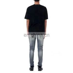 DiZNEW 2020 Knee Ripped Jeans Bulk Wholesale Guccibelt Mans Jeans thumbnail-7
