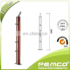 Railing Fitting Measuring Stand Mounted Wooden Exterior Stair Railing thumbnail-1