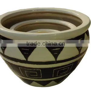 Set 3 of Ceramic Planter thumbnail-1