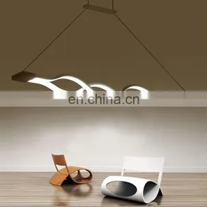 Beautiful Wave Shape Design Pendant Light 2018 Acrylic Chandelier Pendant Lamp Holder thumbnail-2