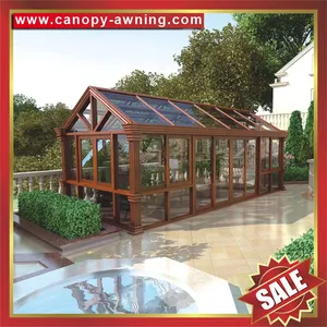 Excellent Garden Outdoor Glass Alu Aluminum Aluminium Sunroom Sun House Cabin Shed Cabin Kits for Sale thumbnail-3