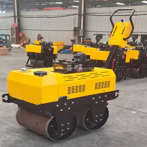 Diesel Powered Walk-behind Double Drum Vibratory Roller thumbnail-1