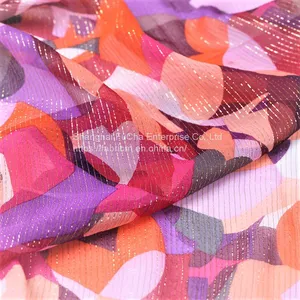 Floral Custom Design Digital Printed Spandex Cotton Fabric thumbnail-2