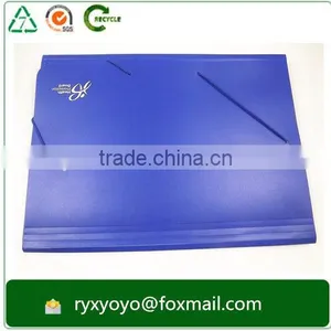 Multi-pockets pp Plastic Blue a4 Size Expandable File Folder With Fasterner Supplier's Choice thumbnail-4