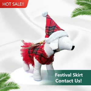 Cute Lace Skirt Dog Dress/ Dog Red Lace Skirt/ Bulldog Plaid Skirt/ Bulldog Golden Bow Skirt/ Pet Clothe/ thumbnail-1
