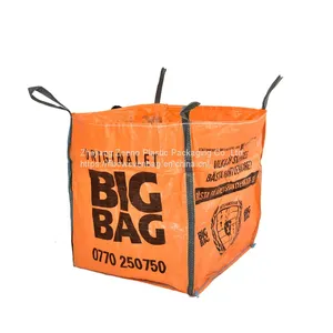 China Hot Sell Green Color Trash Building Garbage Pp Woven Bag thumbnail-5