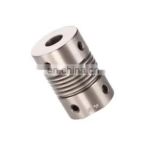DRG Stainless Coupling Metal Shaft High Torque Motor Generator Bellows Servo Motor Spring Quick-bellow Alloy Camlock Coupler thumbnail-3