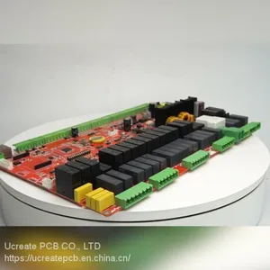 Red Soldermask Industry Control Electronics PCB Assembly thumbnail-4