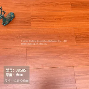 9mm Laminate Floor MDF Floor Engineering Floor Wooden Floor Brick Wood Floor Foshan Wholesale thumbnail-3