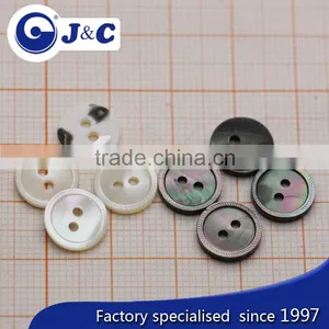 2 Holes White MOP Shell Buttons,black MOP Shell Buttons thumbnail-1