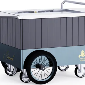 Mobile Teppanyaki Grill Durable For Over 20 Years Food Grade Board Hibachi Grill Table thumbnail-3